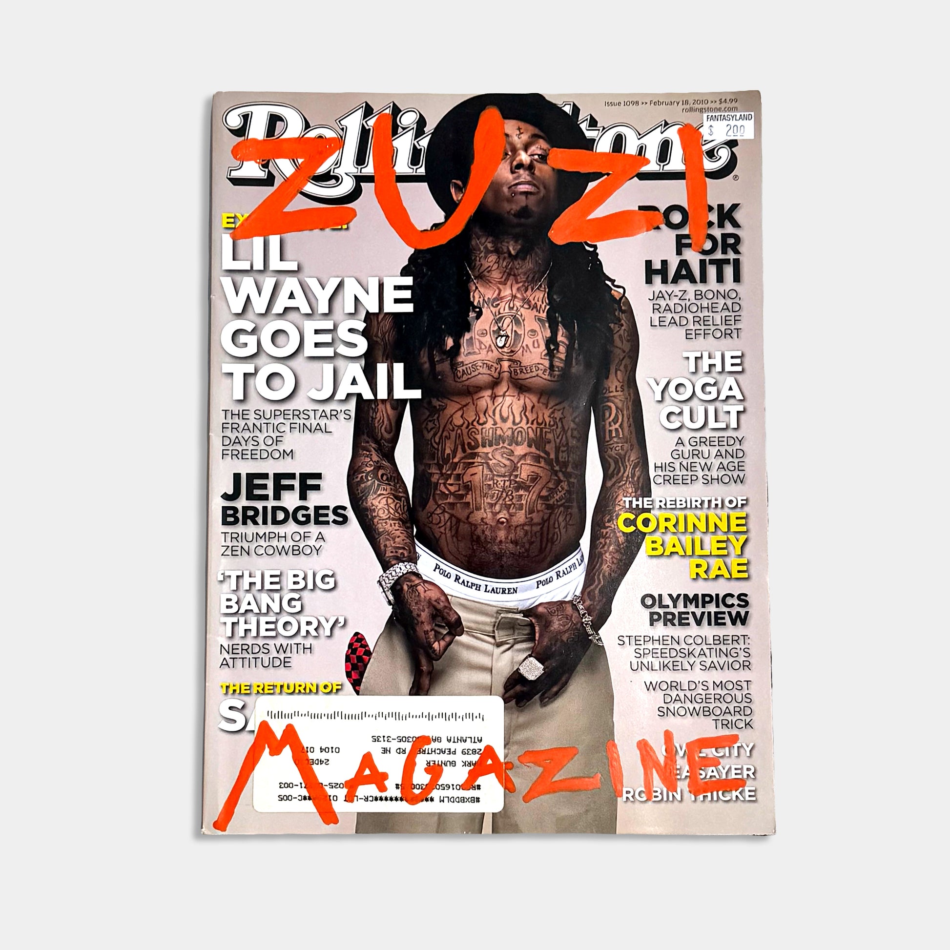 1/1 Lil Wayne "Zuzi" Magazine